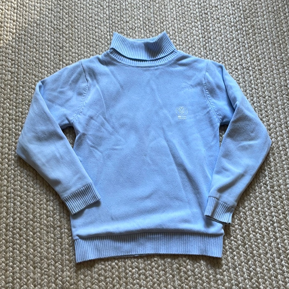 YIYI Children Aishangni Turtleneck Sweater Light Blue Small Girl’s 6